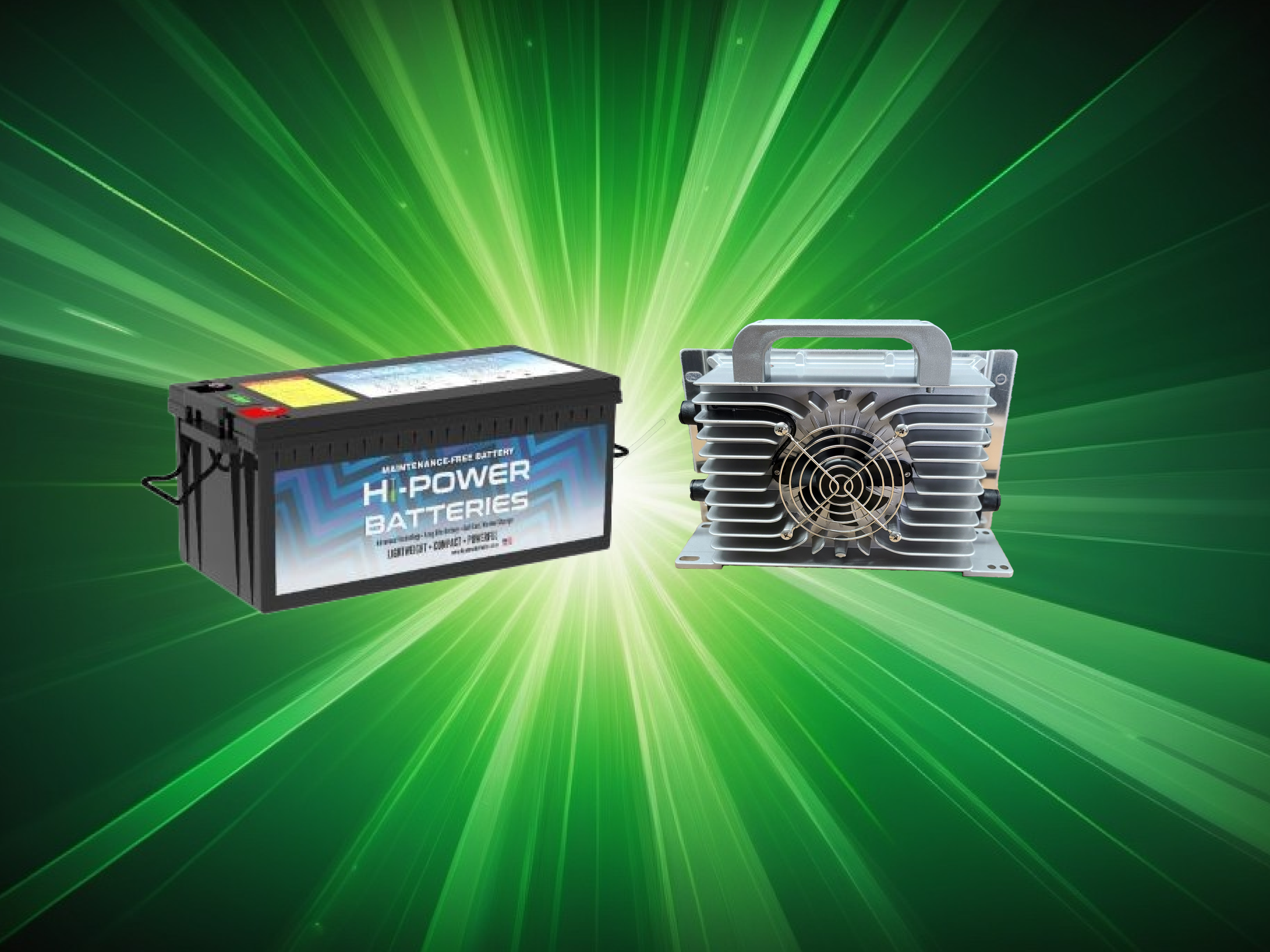 24v 120ah Lithium Battery with charger